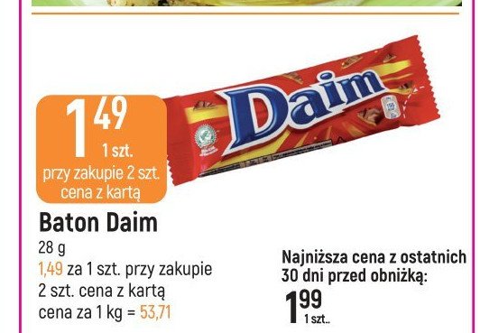 Baton czekoladowy Daim promocja