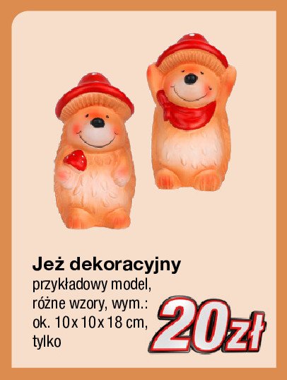 Je偶 dekoracyjny 10 x 10 x 18 cm promocja