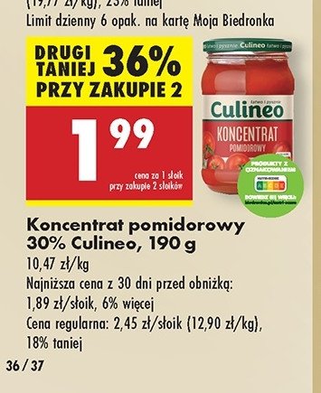 Koncentrat pomidorowy 30% Culineo promocja
