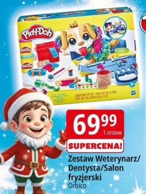 Zabawka Play-Doh Zestaw Weterynarz/Dentysta/Salon fryzjerski promocja w Leclerc