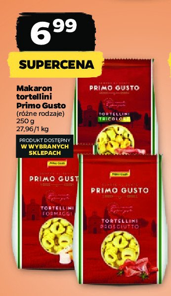 Makaron tortellini prosciutto tricolore Primo gusto promocja