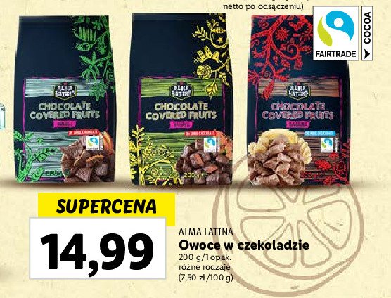 Mango w czekoladzie Alma latina promocja