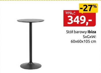 Stół barowy Ibiza promocja w Black Red White