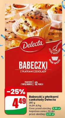 Babeczki z płatkami czekolady  promocja w Dino