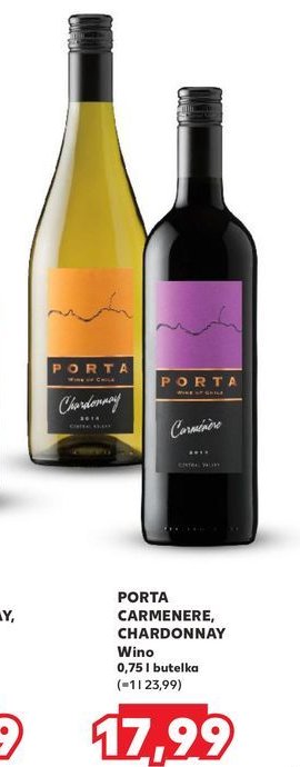 Wino Porta carmenere promocja