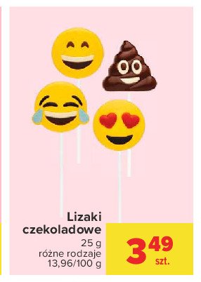 Lizak czekoladowy emoji promocja