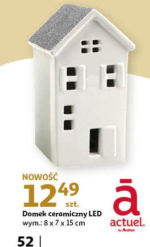 Domek ceramiczny led 8 x 7 x 15 cm Actuel promocja