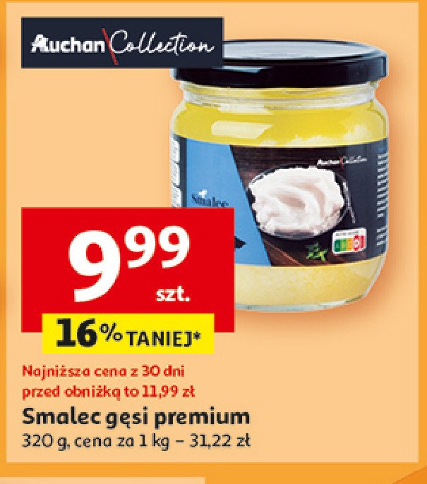 Smalec gęsi premium Auchan promocja