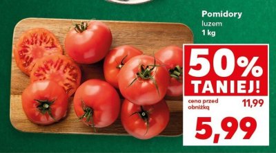 Pomidory luzem promocja w Kaufland