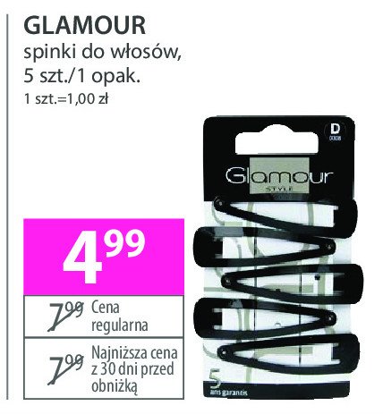 Spinki do włosów Glamour promocja