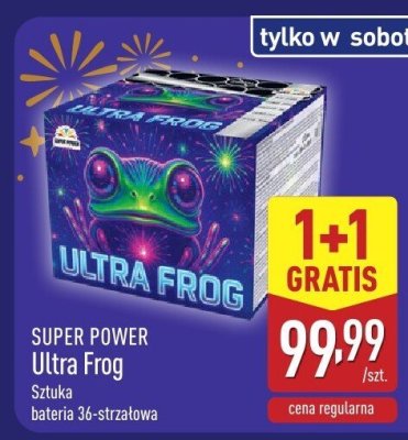 Fajerwerki bateria Ultra Frog  promocja w Aldi