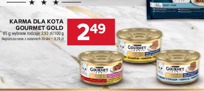 Karma dla kota wołowina i kurczak Purina gourmet gold promocja