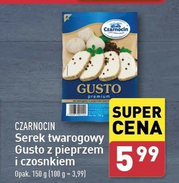 Ser w posypce pieprzowo-czosnkowej CZARNOCIN GUSTO promocja