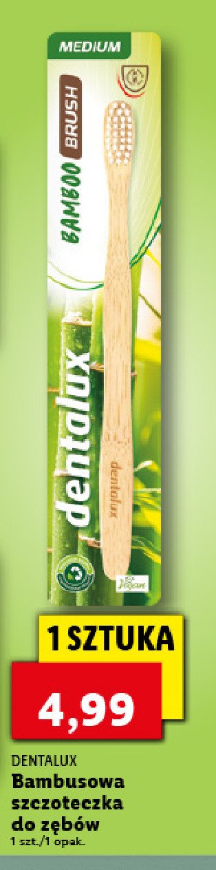 Szczoteczka do zębów bambusowa Dentalux promocja