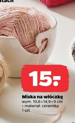 Miska na włóczkę ceramiczna promocja w Netto