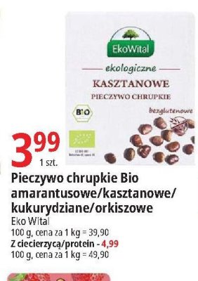 Pieczywo chrupkie amarantusowe Ekowital promocja