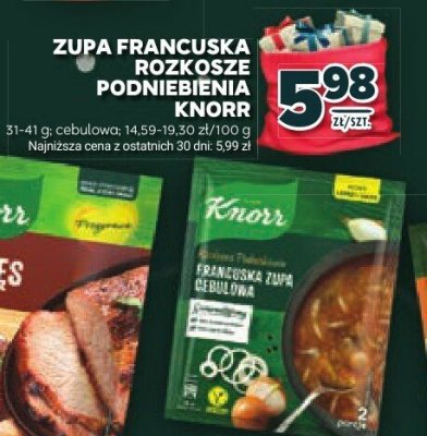 Zupa francuska rozkosze podniebienia Knorr promocja w Stokrotka