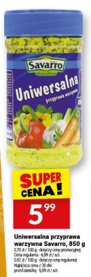 Uniwersalna przyprawa warzywna Savarro, 850 g promocja w Twój Market