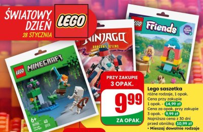 Lego saszetka różne rodzaje promocja w Dino
