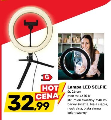 Lampa LED SELFIE promocja w Bricomarche
