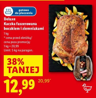 Kaczka faszerowana boczkiem i ziemniakami Deluxe promocja w Lidl