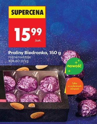 Praliny Biedronka, 150 g promocja w Biedronka