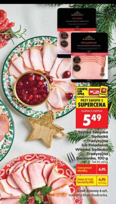 Szynka Swojska Sądecka Tradycyjna  promocja w Biedronka