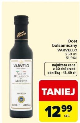 Ocet balsamiczny VARVELLO promocja w Carrefour Market