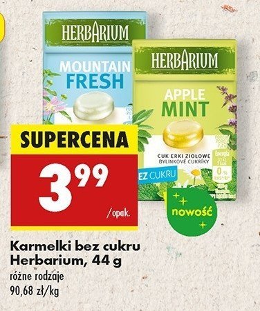 Karmelki mountain fresh Herbarium promocja w Biedronka