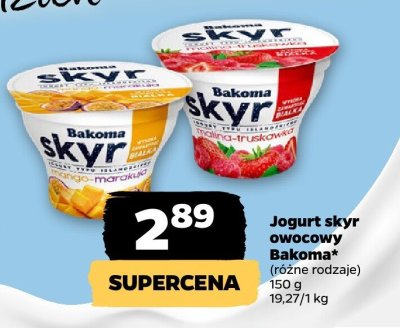 Jogurt skyr owocowy różne rodzaje promocja w Netto