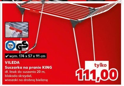 Suszarka na pranie king Vileda promocja