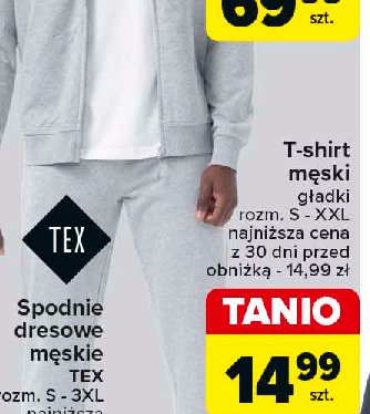 T-shirt męski gładki s-xxl Tex promocja