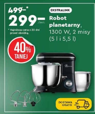 Robot planetarny 1300 W, 2 misy promocja w Biedronka