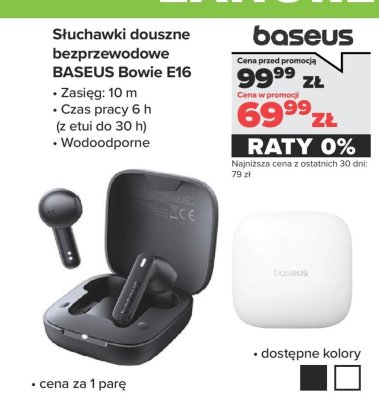 Słuchawki douszne bezprzewodowe Bowie E16 promocja w NEONET