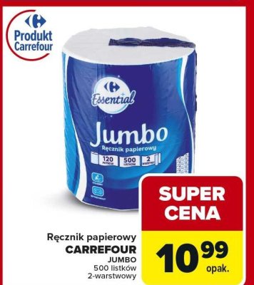 Ręcznik papierowy Carrefour promocja w Carrefour