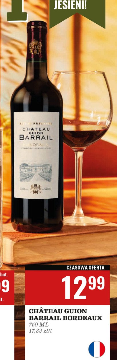 Wino Chateau guion barrail bordeaux promocja w Biedronka