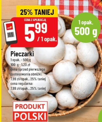 Pieczarki promocja w POLOmarket