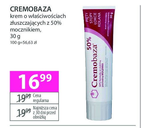 Krem 50% mocznika Cremobaza promocja