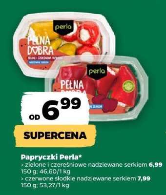 Papryczki Perla czerwone jalapeño nadziewane serkiem promocja w Netto