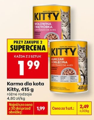 Karma dla kota różne rodzaje promocja w Biedronka
