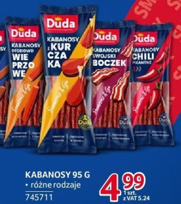 Kabanosy Duda 95 g różne rodzaje promocja w Selgros
