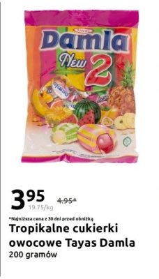 Cukierki tropikalne owocowe Tayas Damla promocja w Action