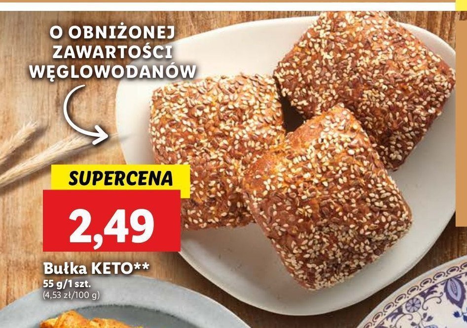 Bułka keto promocja