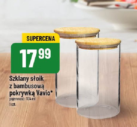 Słoik z bambusową pokrywką 1.134 l Vavio promocja w POLOmarket