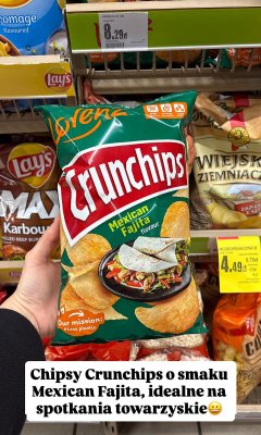 Chipsy Crunchips Mexican Fajita promocja w Intermarche