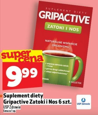 Suplement diety Gripactive Zatoki i Nos 6 szt. promocja w TOPAZ