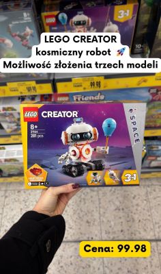 Klocki Creator kosmiczny robot 3w1, 31164 promocja w Kaufland