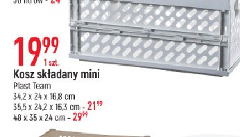 Koszyk sk艂adany mini 35.5 x 24.2 x 16.3 cm Plast team promocja