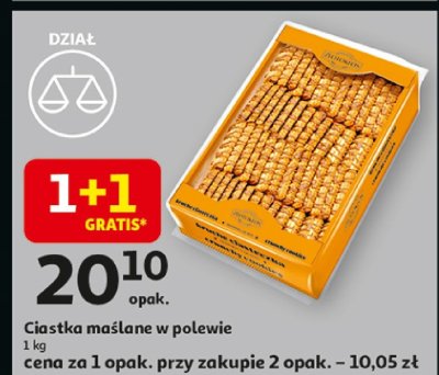 Ciastka maślane w polewie promocja w Auchan
