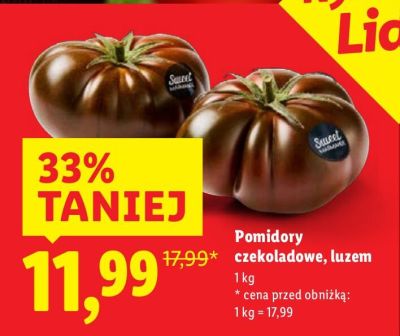 Pomidory czekoladowe, luzem promocja w Lidl